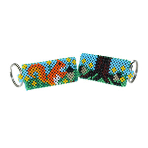 Beaded ArtiKen Nuts For You Keychain