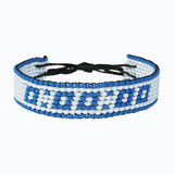 Handmade Beaded Artiken Timeless Potential Blue and White Bracelet